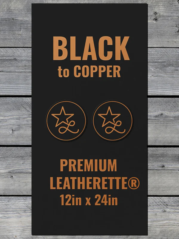 Black to Copper Leather Sheet