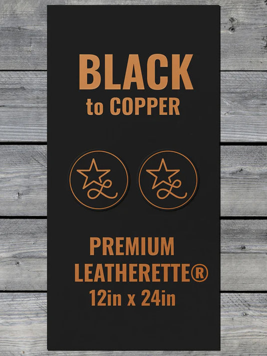 Black to Copper Leather Sheet