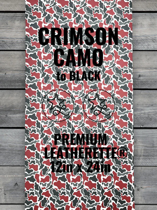 Crimson Camo to Black Leather Sheet