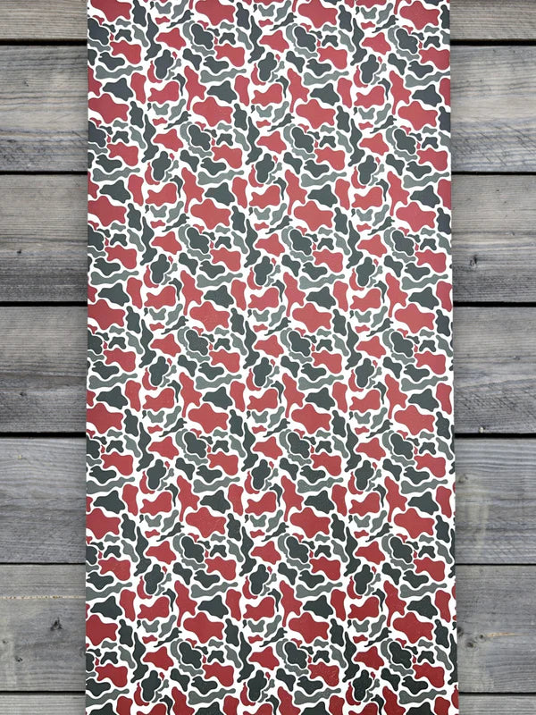 Crimson Camo to Black Leather Sheet