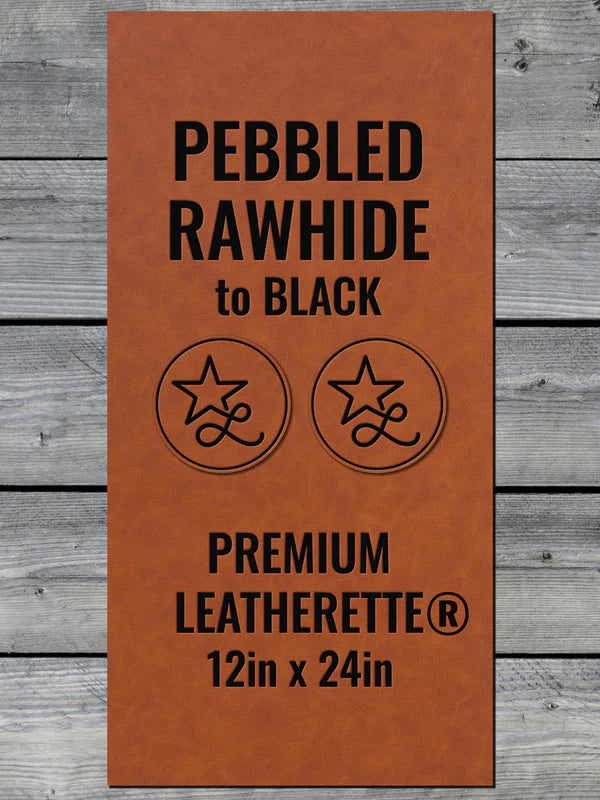 Pebbled Rawhide to Black
