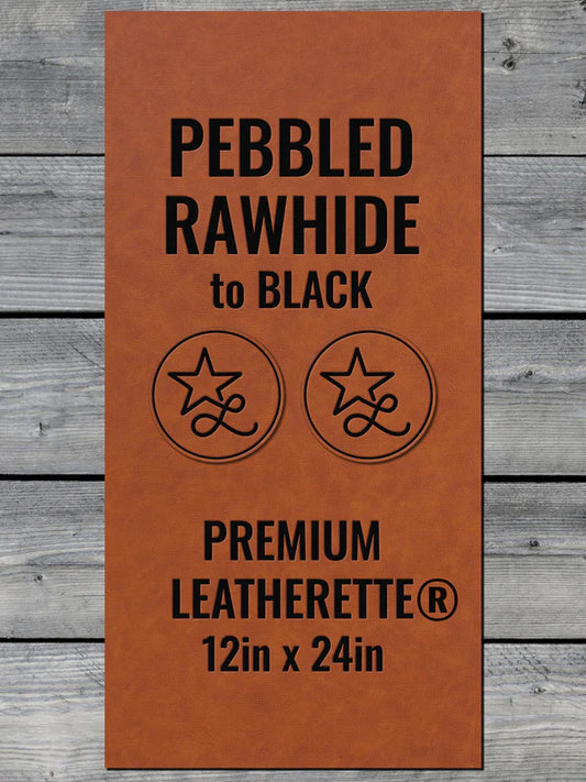 Pebbled Rawhide to Black
