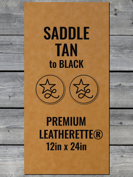 Saddle Tan to Black